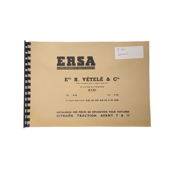 ERSA CATALOGUS TA 7 EN 11 - FRANS ERSA CATALOGUS TA 7 EN 11 - FRANS