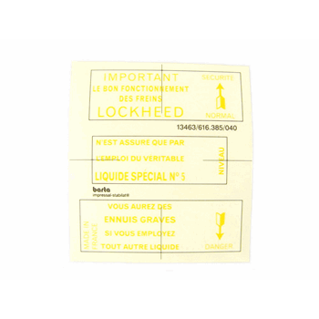 REMVLOEISTOF RESERVOIR STICKER REMVLOEISTOF RESERVOIR STICKER